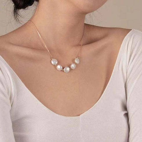 Tincup Coin Pearl Necklace - House Of Pearls